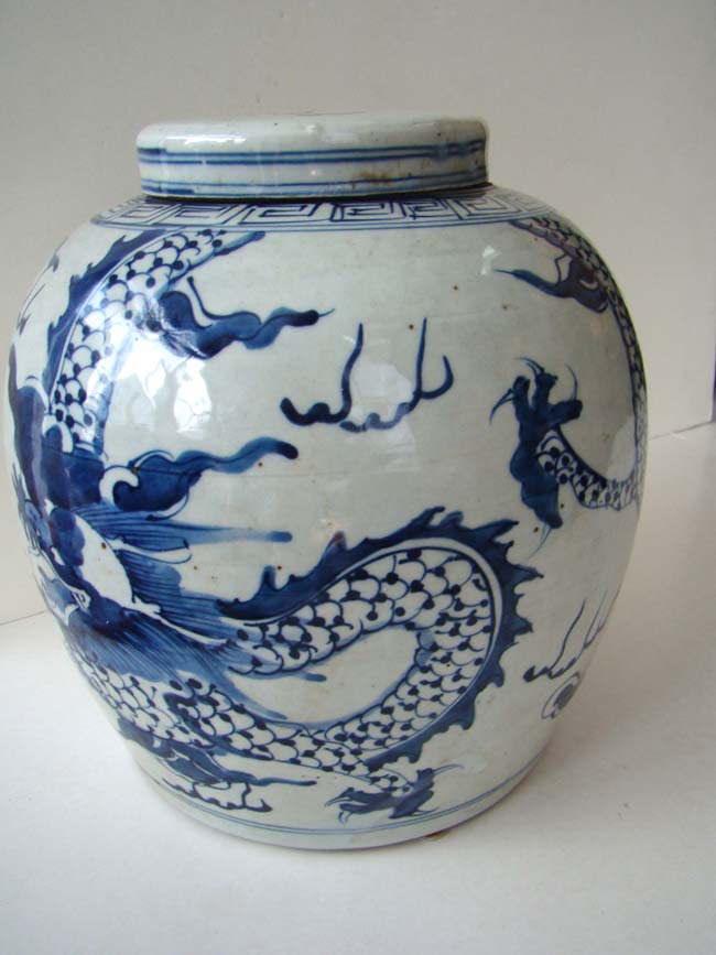 A large 19th century Chinese Ginger Jar